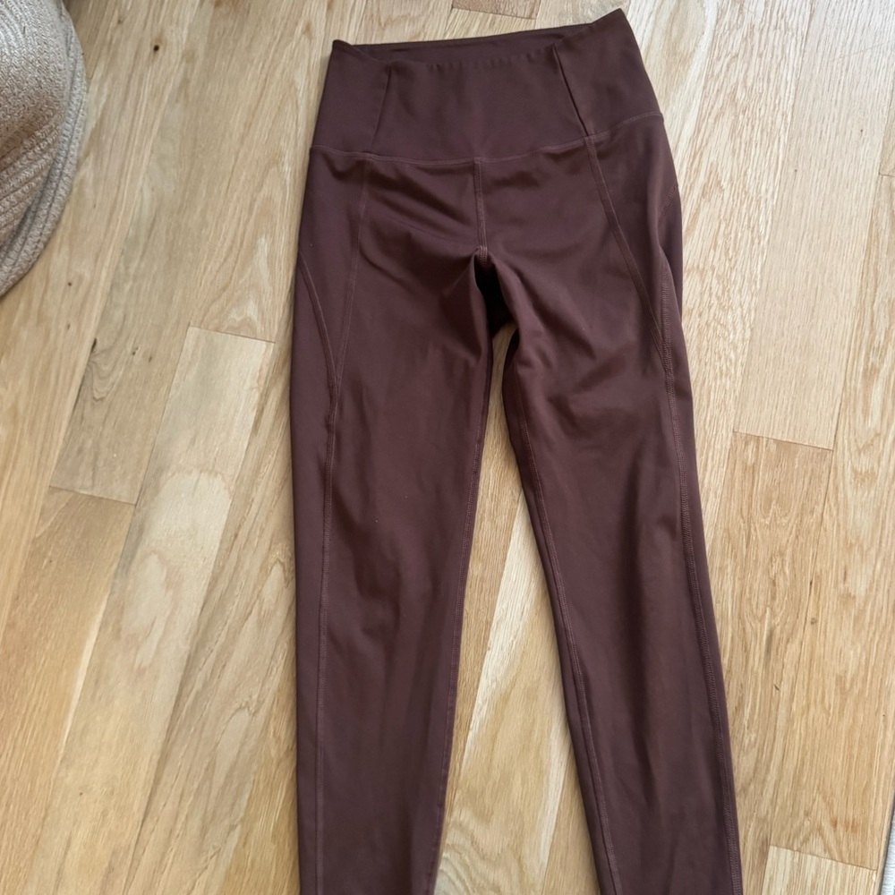 Girlfriend Collective Chocolate High-Waisted Leggings